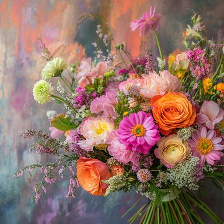 Obraz na płótnie canvas - Kolorowe kwiaty