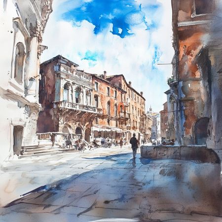 Obraz na płótnie canvas - Uliczka gdzieś w Rzymie