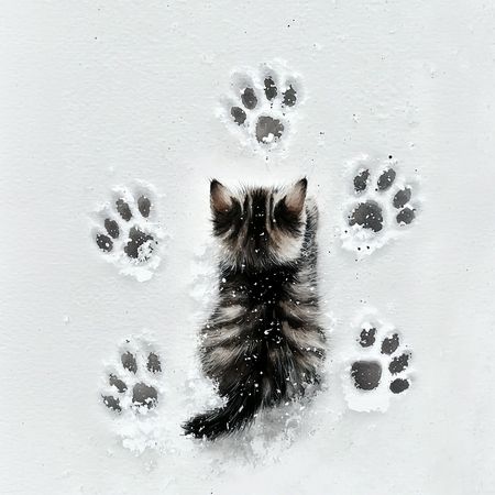 Obraz na płótnie canvas - Po śladach mamy :-)