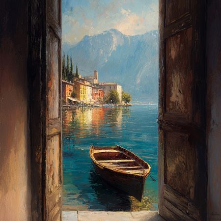 Obraz na płótnie canvas - Dom z widokiem