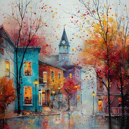 Obraz na płótnie canvas - Kolorowa jesień