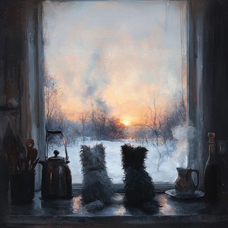 Obraz na płótnie canvas - O wschodzie słońca