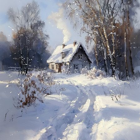 Obraz na płótnie canvas - Zimowe Podlasie