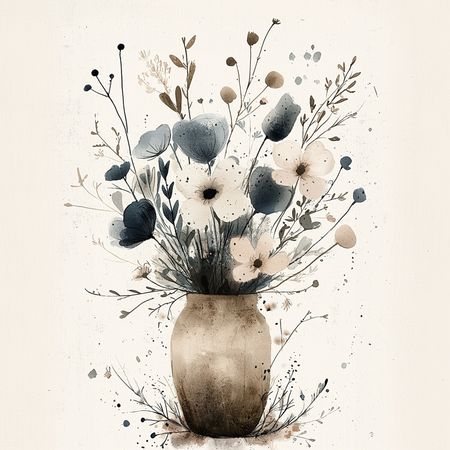 Obraz na płótnie canvas - Bukiet letnich kwiatów