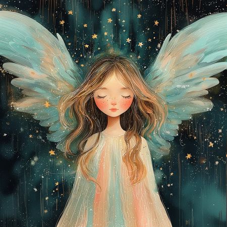 Obraz na płótnie canvas - Błękitny anioł