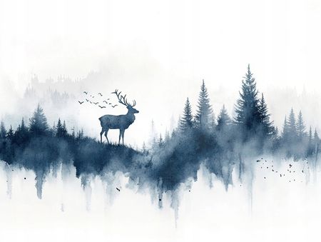 Obraz na płótnie canvas - Niebieski pejzaż