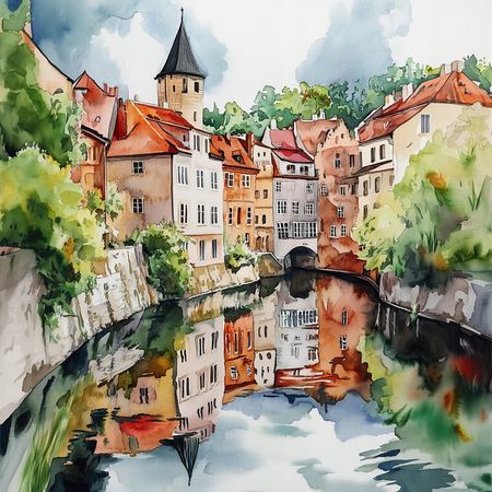 Obraz na płótnie canvas - Czeski Krumlov