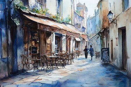 Obraz na płótnie canvas - Paryska kawiarnia