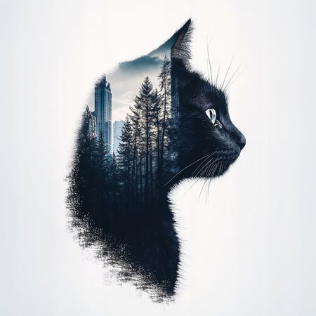 Obraz na płótnie canvas - W głowie kota...