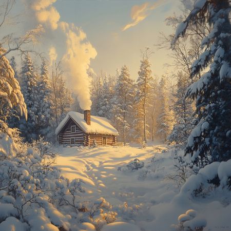 Obraz na płótnie canvas - Zimowy zakątek