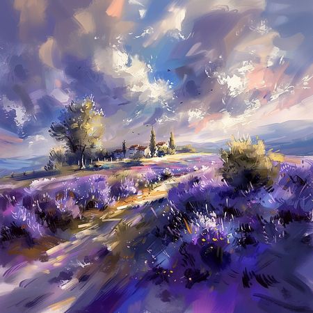 Obraz na płótnie canvas - Lawendowe pole