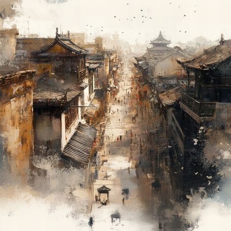 Obraz na płótnie canvas - Dynamika azjatyckiej ulicy