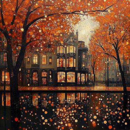 Obraz na płótnie canvas - Jesień w mieście