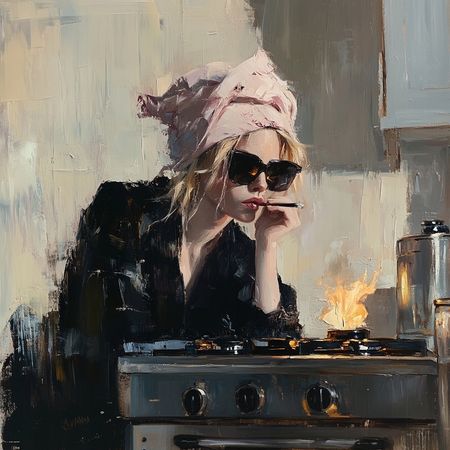 Obraz na płótnie canvas - Ciężki sobotni poranek ;-)