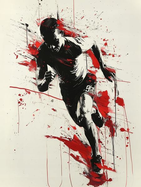 Obraz na płótnie canvas - Biegacz