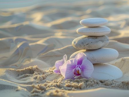 Obraz na płótnie canvas - Harmonia natury na plaży