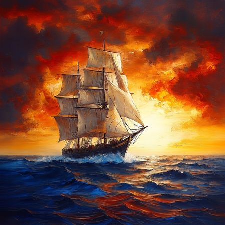 Obraz na płótnie canvas - Pod żaglami