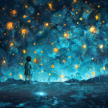 Obraz na płótnie canvas - Z głową w gwiazdach