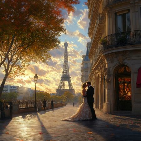 Obraz na płótnie canvas - Paryż - miasto zakochanych